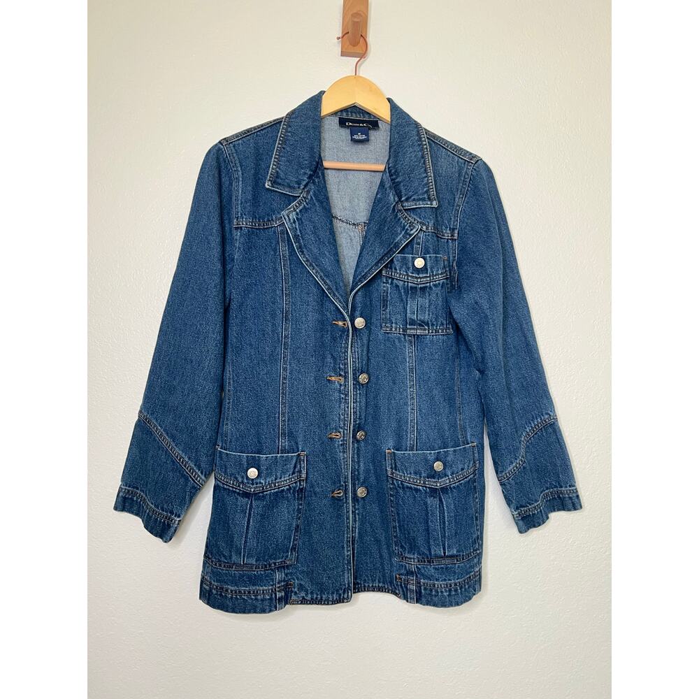 Vintage Denim & Co Jean Jacket Casual Timeless Effortless Cool Size Medium - Picture 1 of 5